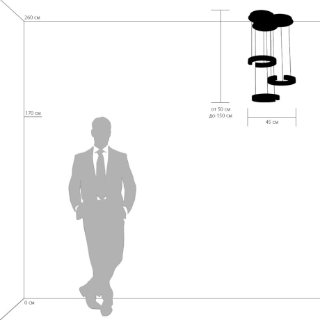 763337 Подвесная светодиодная люстра Lightstar Unitario 