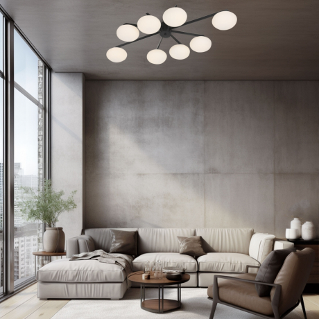 Потолочный светильник со стеклянными плафонами Eurosvet Opaline 70220/8 (a065767) 