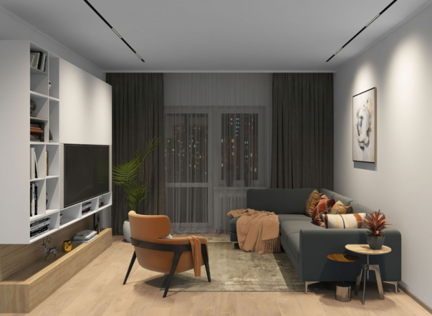 Однофазный LED светильник 18W 3000-6000К для трека с поддержкой ''Алиса'' Denkirs DK8002-BK 