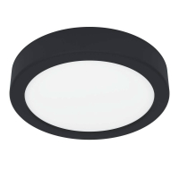 900581 Накладной светильник диммируемый FUEVA 5, 11W (LED), 3000K, ?160, сталь, черный / пластик, белый