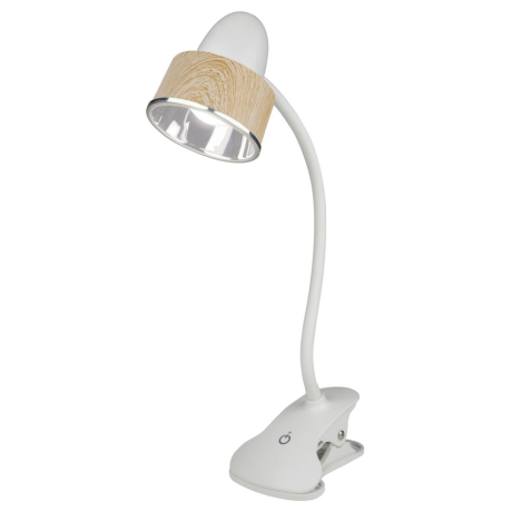 Сенсорная настольная лампа с диммером на прищепке Uniel TLD-557 Brown/LED/350Lm/5500K/Dimmer (UL-00004138) 