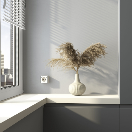 Розетка с заземлением, шторками и USB тип A+C Gallant (слоновая кость) W5071703 Werkel