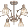 Люстра на штанге с лампочками Velante 246-403-08+Lamps E14 Свеча 
