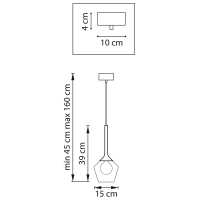Светильник подвесной с Led лампочками в комплекте Lightstar 801201+Lamps