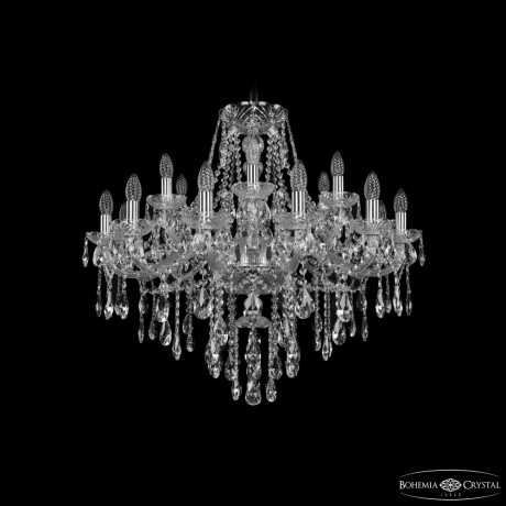 Люстра 1415/12+6/300 Ni Bohemia Ivele Crystal 