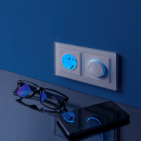 Рамка на 2 поста (белый,стекло) Werkel W0021101