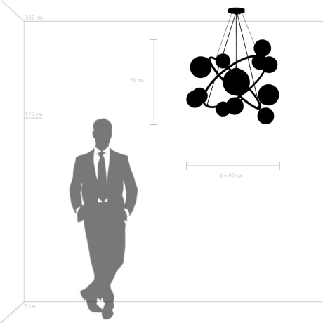 Подвесная люстра Lightstar с поддержкой Маруся Croco 815410 