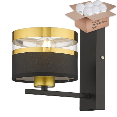 Бра с лампочкой Velante 294-301-01+Lamps E27 P45 