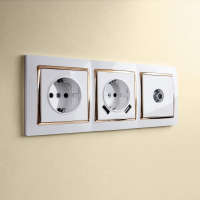 ТВ-розетка проходная (белый) W1184001 Werkel (a051116)