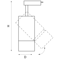 Однофазный LED светильник 40W 4000К для трека Volta Lightstar 229447