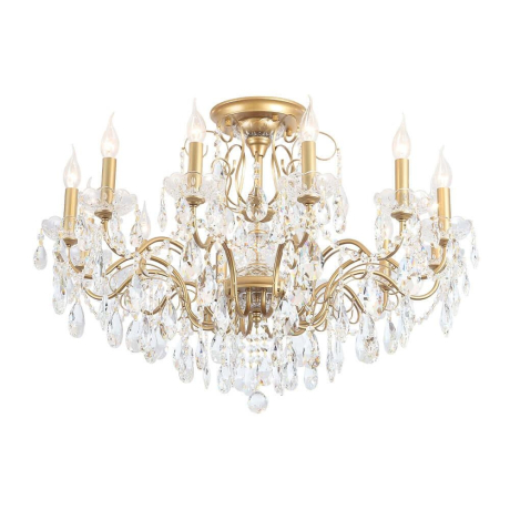 Люстра на штанге с лампочками CRYSTAL LUX Montana PL12+Lamps 