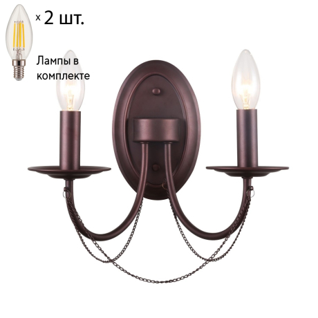 Бра F-Promo Plini с лампочками 2590-2W+Lamps E14 Свеча 