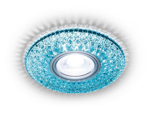 Встраиваемый светильник с LED подсветкой Ambrella light Light LED S333 BL/WH 