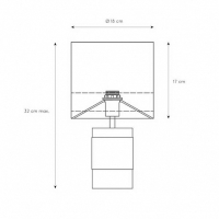 Настольная лампа Lucide Extravaganza Frizzle 10500/81/34