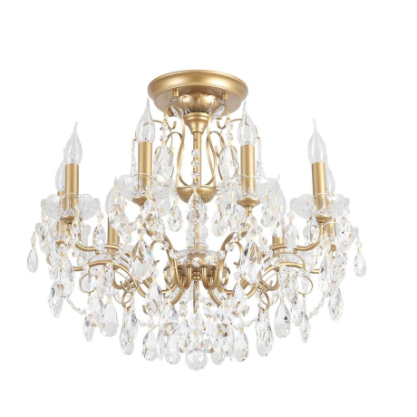 Люстра на штанге с лампочками CRYSTAL LUX Montana PL9+Lamps 