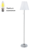 Торшер с лампочкой Arte lamp A5039PN-1CC+Lamps 