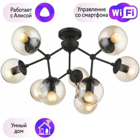 Потолочная люстра Wertmark BOLITA с поддержкой Алиса WE236.09.027-A 