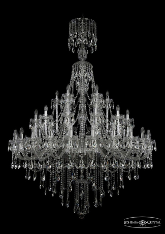 1415/24+12+6/530/XL-210/Ni Подвесная люстра Bohemia Ivele Crystal 