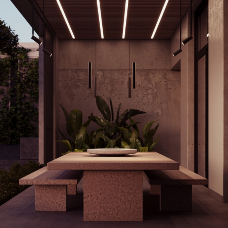 Уличный трековый светильник Outdoor O-TR01-1-P-8WB3K Focus 