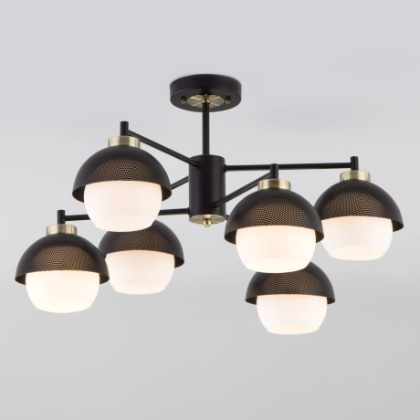 Потолочная люстра Eurosvet Nocciola 70106/6 черный a044934 