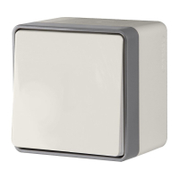 Выключатель одноклавишный влагозащищенный Gallant (слоновая кость) W5010203 Werkel