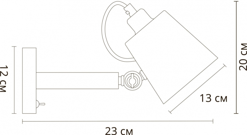 Спот с 1 лампочкой Arte lamp A7141AP-1WH+Lamps 