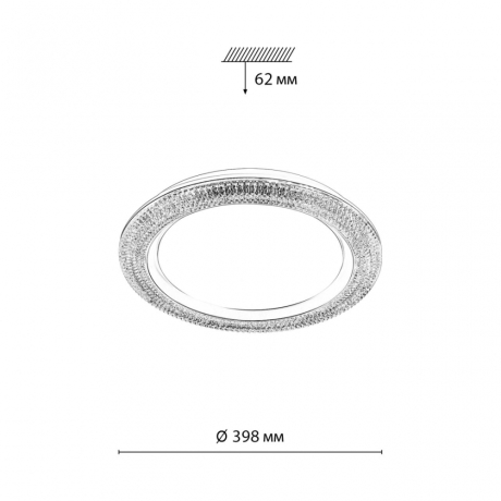 Настенно-потолочный светодиодный светильник Sonex Vendy Maron 7782/DL 