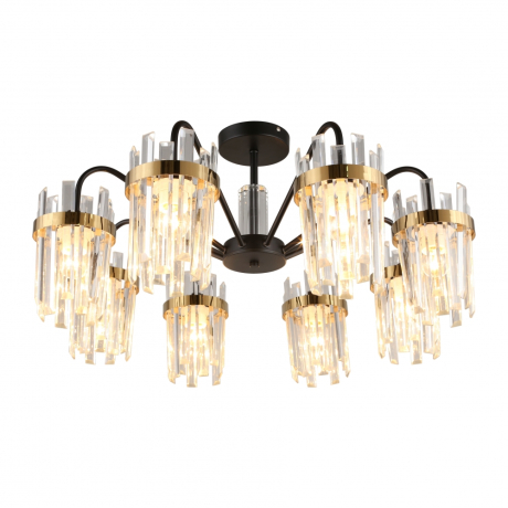 Люстра на штанге с лампочками Omnilux OML-67717-08+Lamps 