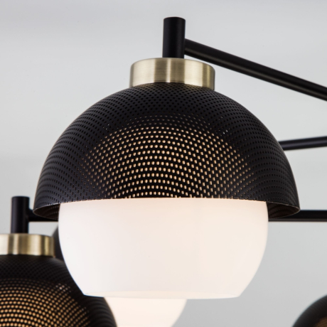 Потолочная люстра Eurosvet Nocciola 70106/8 черный a044935 