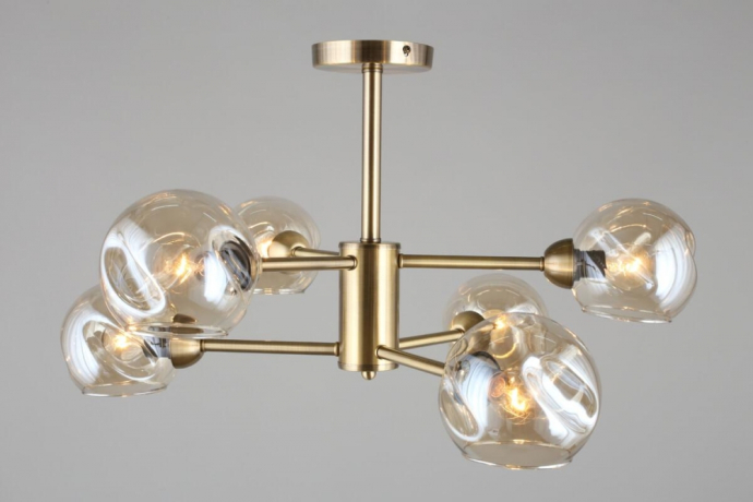 Люстра с поддержкой Алисы потолочная Omnilux OML-93307-06-A 