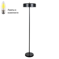 Торшер с лампочками Arte lamp A7052PN-2BK+Lamps