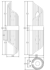 Настенный светильник Maytoni Frame MOD174WL-02G