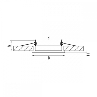 Светильник точечный встраиваемый декоративный под заменяемые КЛЛ или LED лампы Tensio Lightstar 212117