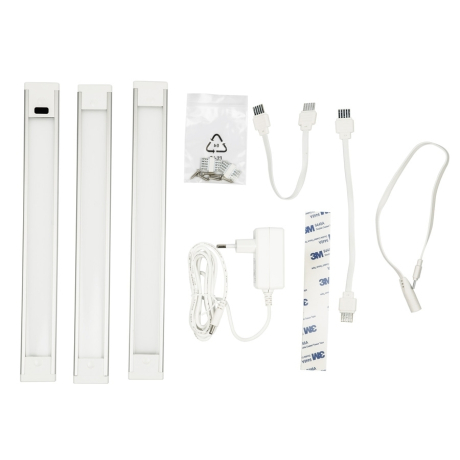 Светильники для мебели Uniel ULM-F44-3x3W/4500K/DIM SENSOR IP20 SILVER (UL-00008279) 