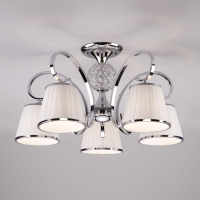 60088/5 хром хром Потолочная люстра с абажурами Eurosvet Tessa