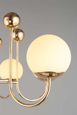 Люстра на штанге с лампочками Omnilux OML-67007-08+Lamps 