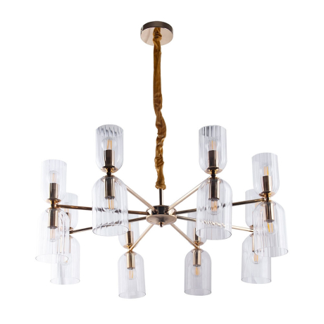 Подвесная люстра Arte Lamp Charm A1623LM-16GO 