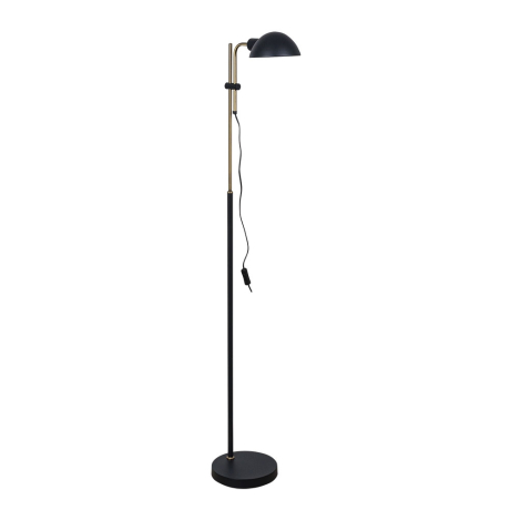 Торшер с лампочкой Arte lamp A7055PN-1BK+Lamps 