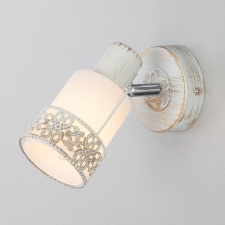 Спот Eurosvet Silvia 20025/1 белый с золотом/ хром (a056162) 