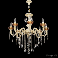 Люстра AL79101/8/250 B WMG P Amber/M-1F Bohemia Ivele Crystal