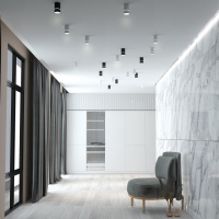 Точечный светильник со светодиодной лампочкой GU10, комплект от Lustrof. №294575-647150