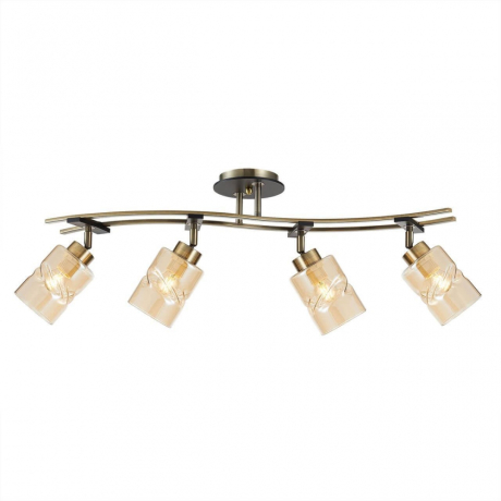 Люстра потолочная с поворотными плафонами Citilux Мерида CL142144 Бронза Старая + Венге 