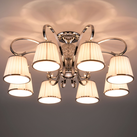 60088/8 хром хром Потолочная люстра с абажурами Eurosvet Tessa 