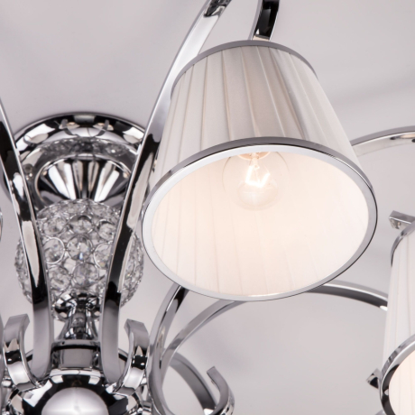 60088/8 хром хром Потолочная люстра с абажурами Eurosvet Tessa 