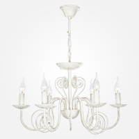 Подвесная люстра Eurosvet Tomas 60018/6 белый с золотом