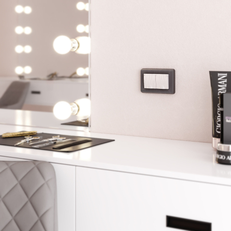 Рамка на 2 поста Werkel Stream (графит) W0082104