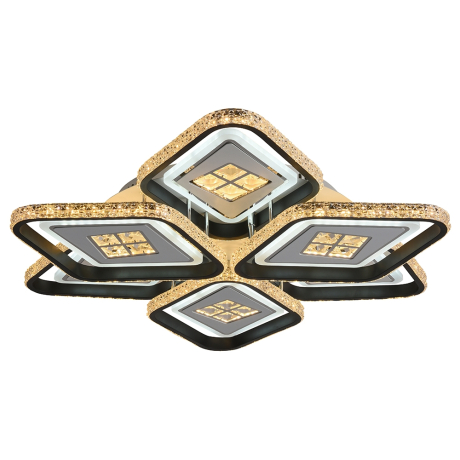 Светодиодная диммируемая люстра с ПДУ Profit Light 8054/3+3 WHT+BLK 324W 