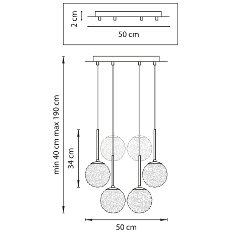 815260 Подвесная люстра Lightstar с поддержкой Алисы, Bari (MD9500/6A) 