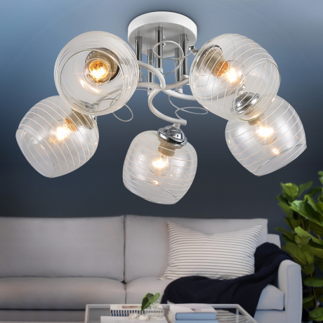 Люстра потолочная с Led лампочками в комплекте Rivoli Б0054743+Lamps 