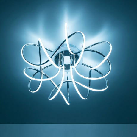 Светодиодная потолочная люстра с голосовым управлением Citilux Джемини Смарт CL229A161E RGB 